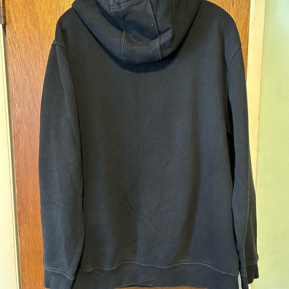 Clickbait Fanjoy Hoodie Large black red white spellout. Missing hood string - Picture 2 of 2